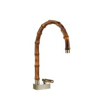 Смеситель для раковины Gessi Jacqueline 77219 со средним поворотным изливом и вентилем под дерево без донного клапана схема 7