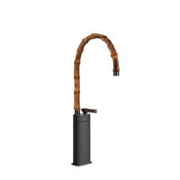 Смеситель для раковины Gessi Jacqueline 77237 высокий со средним поворотным изливом и вентилем под дерево схема 3 Смеситель для раковины Gessi Jacqueline 77237 высокий со средним поворотным изливом и вентилем под дерево схема 3