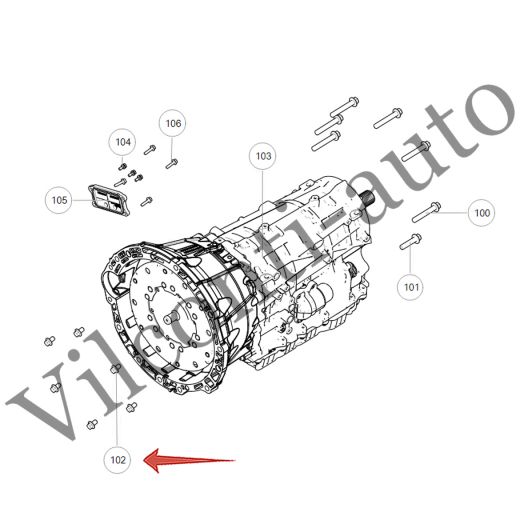 БОЛТ С ШЕСТИГРАННОЙ ГОЛОВКОЙ И ФЛАНЦЕМ TANK 500 Q1841016TFDE 100% ОРИГИНАЛ