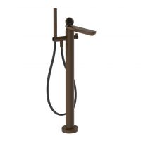 Смеситель для ванны Gessi Perle 74229 напольный с ручным душем и переключателем с вентилем из муранского стекла Sfaccettato схема 13