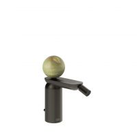 Смеситель для биде Gessi Perle 74507 с донным клапаном с вентилем из камня Onyx Green схема 9