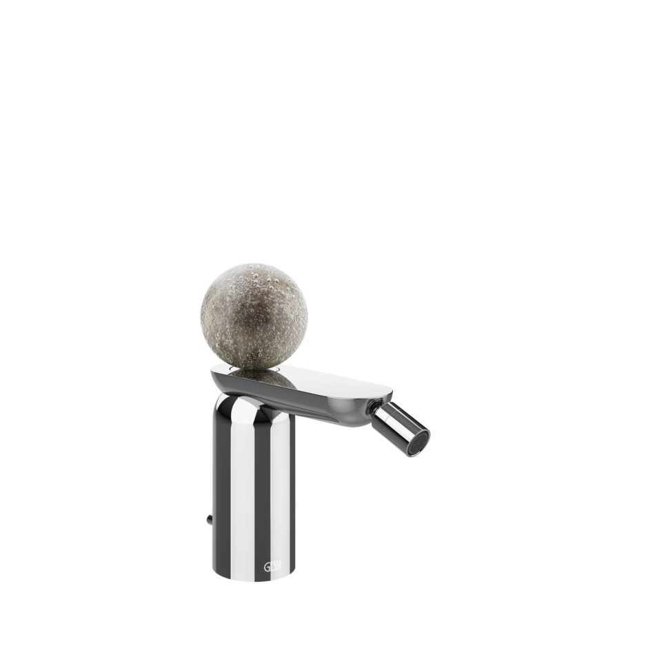 Изображение Смеситель для биде Gessi Perle 74607 с донным клапаном с вентилем из муранского стекла Pulegoso