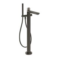 Смеситель для ванны Gessi Perle 74629 напольный с ручным душем и переключателем с вентилем из муранского стекла Pulegoso схема 6