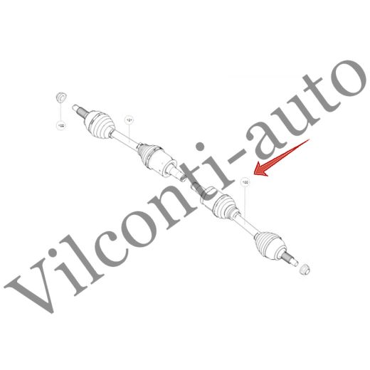 ПРИВОДНОЙ ВАЛ ПЕРЕДНИЙ ЛЕВЫЙ TANK 500 2303118XGW04A 100% ОРИГИНАЛ