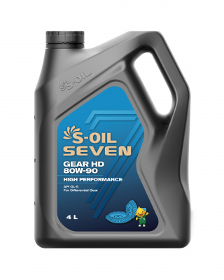 S-OIL 7 GEAR HD GL-5 80W-90, 4л