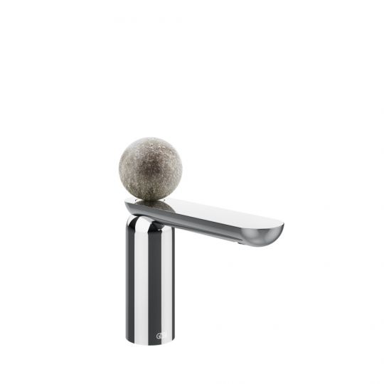 Смеситель для раковины Gessi Perle 74602 низкий с вентилем из муранского стекла Pulegoso без донного клапана схема 6