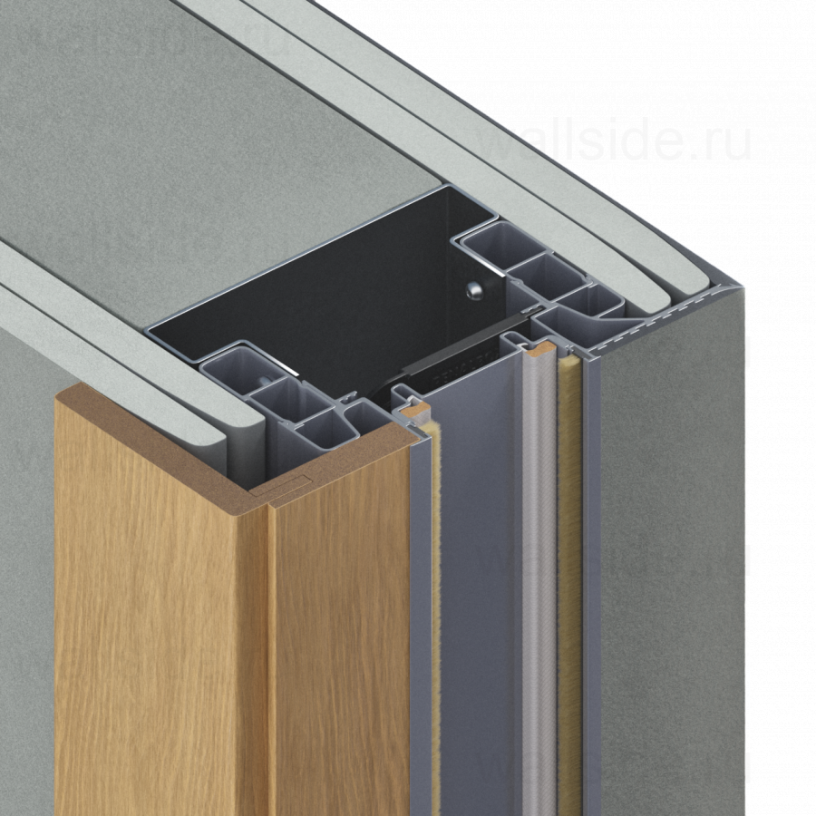 Пенал Penalbox Wood Single Lux/Plaster высотой 3000 мм