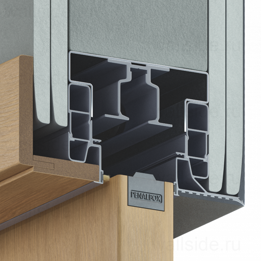 Пенал Penalbox Wood Single Lux/Plaster высотой 3000 мм