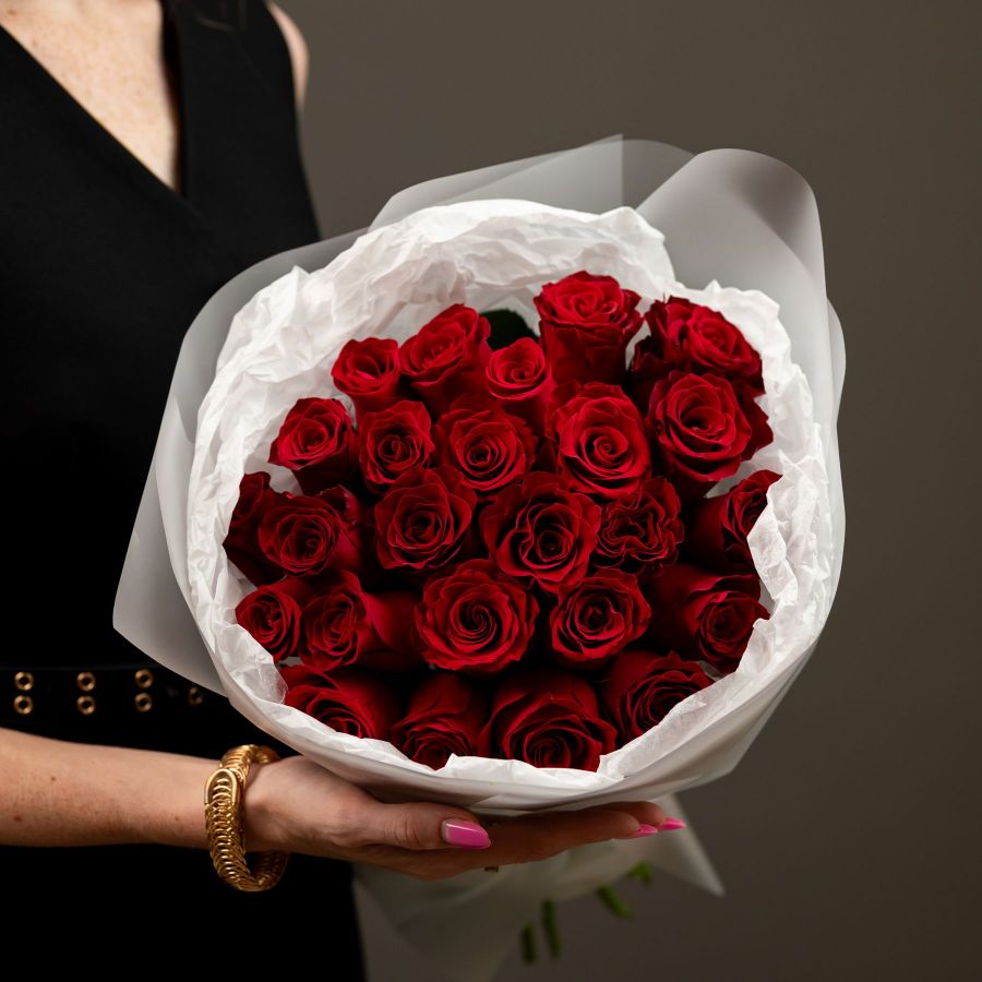 Красная роза 40см (Кения, Родос)