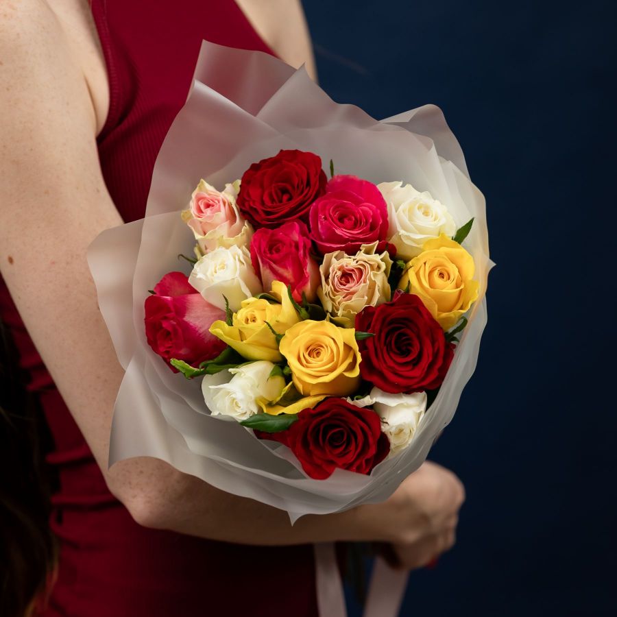 Микс роза 40см (Кения, Родос)