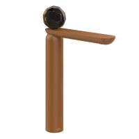 Смеситель для раковины Gessi Perle 74253 высокий с донным клапаном и вентилем из муранского стекла Sfaccettato схема 11