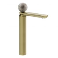 Смеситель для раковины Gessi Perle 74653 высокий с донным клапаном и вентилем из муранского стекла Pulegoso схема 5