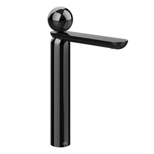 Смеситель для раковины Gessi Perle 74053 высокий с донным клапаном и металлическим вентилем схема 3