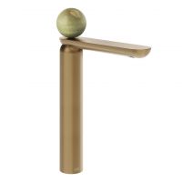 Смеситель для раковины Gessi Perle 74504 высокий без донного клапана с вентилем из камня Onyx Green схема 15 Смеситель для раковины Gessi Perle 74504 высокий без донного клапана с вентилем из камня Onyx Green схема 15