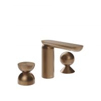 Смеситель для раковины Gessi Perle 74908 без донного клапана с металлическими вентилями-полусферой и сферой схема 7