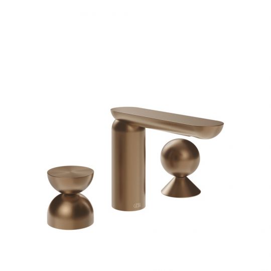 Смеситель для раковины Gessi Perle 74908 без донного клапана с металлическими вентилями-полусферой и сферой схема 7