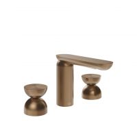 Смеситель для раковины Gessi Perle 74996 без донного клапана с металлическими вентилями-полусферами схема 7