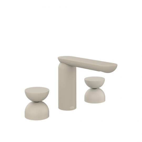 Смеситель для раковины Gessi Perle 74996 без донного клапана с металлическими вентилями-полусферами схема 12