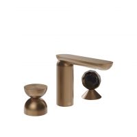 Смеситель для раковины Gessi Perle 74928 без донного клапана с металлическим вентилем-полусферой и вентилем-сферой из муранского стекла Sfaccettato схема 7 Смеситель для раковины Gessi Perle 74928 без донного клапана с металлическим вентилем-полусферой и вентилем-сферой из муранского стекла Sfaccettato схема 7