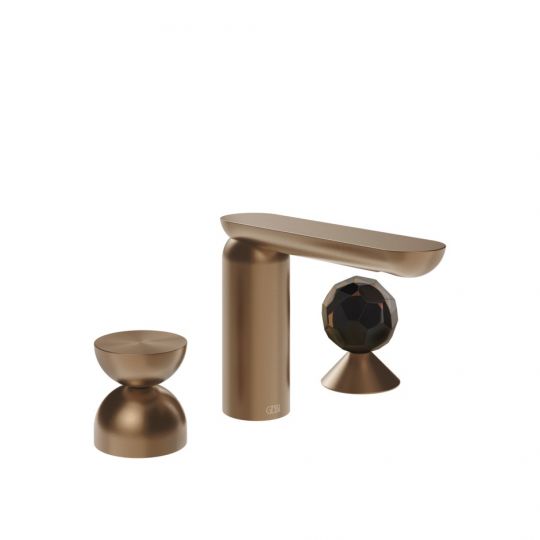 Смеситель для раковины Gessi Perle 74928 без донного клапана с металлическим вентилем-полусферой и вентилем-сферой из муранского стекла Sfaccettato схема 7 Смеситель для раковины Gessi Perle 74928 без донного клапана с металлическим вентилем-полусферой и вентилем-сферой из муранского стекла Sfaccettato схема 7