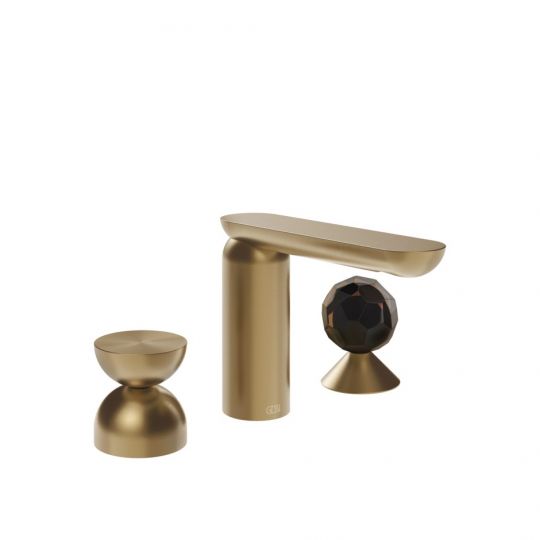 Смеситель для раковины Gessi Perle 74928 без донного клапана с металлическим вентилем-полусферой и вентилем-сферой из муранского стекла Sfaccettato схема 15 Смеситель для раковины Gessi Perle 74928 без донного клапана с металлическим вентилем-полусферой и вентилем-сферой из муранского стекла Sfaccettato схема 15