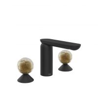 Смеситель для раковины Gessi Perle 74445 без донного клапана с вентилями-сферами из муранского стекла Battuto схема 10