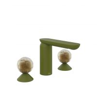 Смеситель для раковины Gessi Perle 74445 без донного клапана с вентилями-сферами из муранского стекла Battuto схема 13