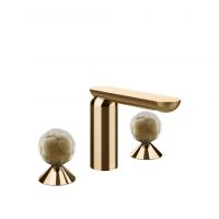 Смеситель для раковины Gessi Perle 74445 без донного клапана с вентилями-сферами из муранского стекла Battuto схема 16