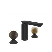 Смеситель для раковины Gessi Perle 74145 без донного клапана с вентилями-сферами из мрамора Emperador Dark и муранского стекла Battuto схема 10