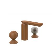 Смеситель для раковины Gessi Perle 74065 без донного клапана с вентилями-сферами из металла и муранского стекла Pulegoso схема 11