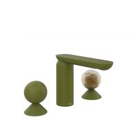 Смеситель для раковины Gessi Perle 74045 без донного клапана с вентилями-сферами из металла и муранского стекла Battuto схема 13