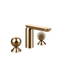 Смеситель для раковины Gessi Perle 74045 без донного клапана с вентилями-сферами из металла и муранского стекла Battuto схема 16