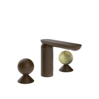 Смеситель для раковины Gessi Perle 74055 без донного клапана с вентилями-сферами из металла и камня Onyx Green схема 8 Смеситель для раковины Gessi Perle 74055 без донного клапана с вентилями-сферами из металла и камня Onyx Green схема 8