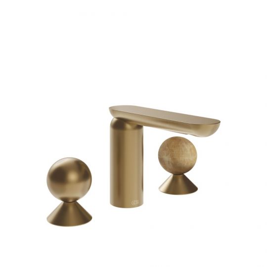 Смеситель для раковины Gessi Perle 74035 без донного клапана с вентилями-сферами из металла и камня Onyx Cola схема 15 Смеситель для раковины Gessi Perle 74035 без донного клапана с вентилями-сферами из металла и камня Onyx Cola схема 15