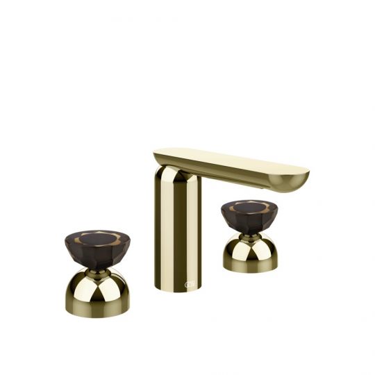 Смеситель для раковины Gessi Perle 74886 без донного клапана с вентилями-полусферами из муранского стекла Battuto схема 4