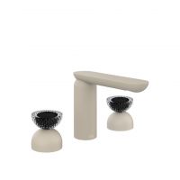 Смеситель для раковины Gessi Perle 74776 без донного клапана с вентилями-полусферами из муранского стекла Balloton схема 12