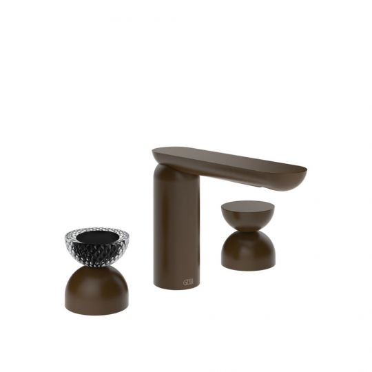 Смеситель для раковины Gessi Perle 74796 без донного клапана, с вентилями-полусферами из металла и муранского стекла Balloton схема 8