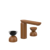 Смеситель для раковины Gessi Perle 74796 без донного клапана, с вентилями-полусферами из металла и муранского стекла Balloton схема 11