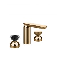 Смеситель для раковины Gessi Perle 74796 без донного клапана, с вентилями-полусферами из металла и муранского стекла Balloton схема 16