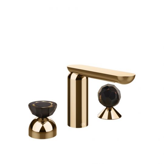 Смеситель для раковины Gessi Perle 74828 без донного клапана с вентилем-полусферой из муранского стекла Battuto и вентилем-сферой из муранского стекла Sfaccettato схема 16