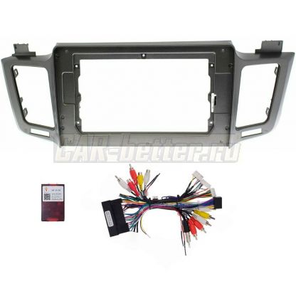 Рамка переходная и проводка Toyota RAV4 2013-2018 для Ownice, Teyes, Mekede (OL-1610)