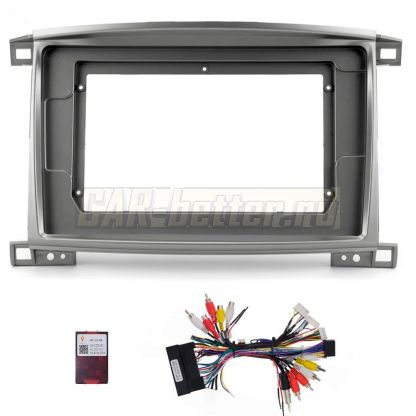 Рамка переходная и проводка Toyota Land Cruiser 100 2003-2007 для Ownice, Teyes, Mekede (OL-1698)