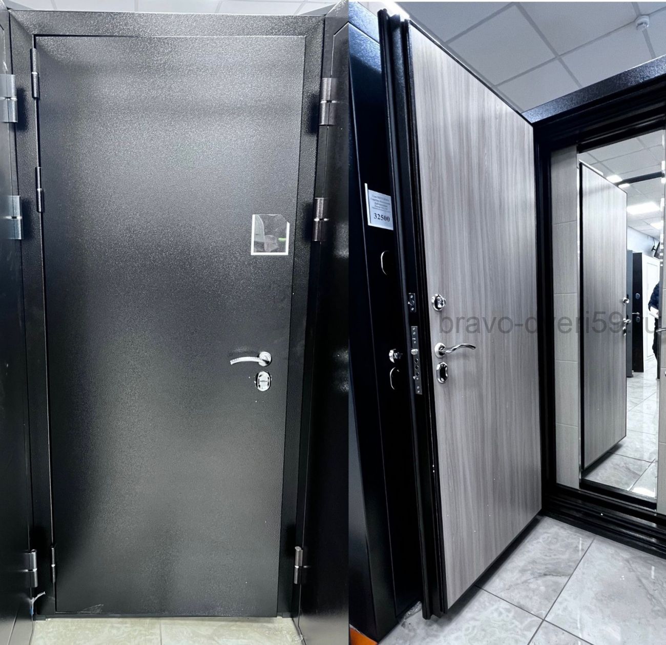 "ТЕПЛО Эко Стандарт " Белый дуб  уличная дверь с терморазрывом в Перми