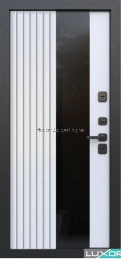 Входная дверь Luxor TERMO 5 — тёплая дверь 13 см со стеклом