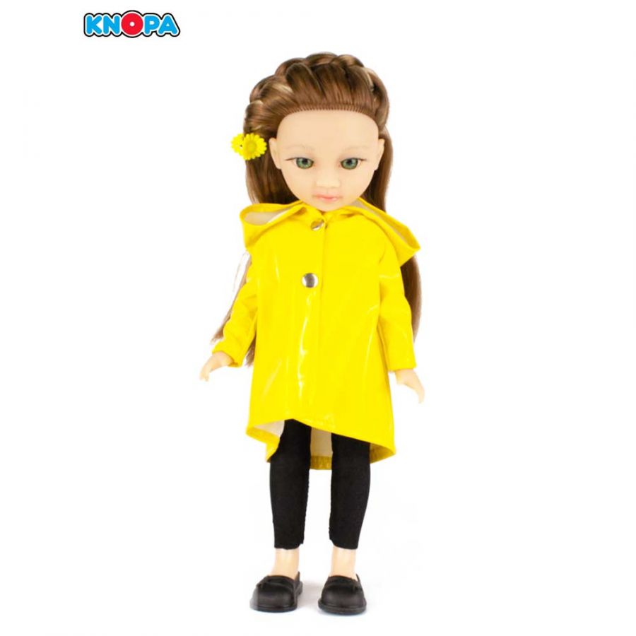 Кукла Мишель под дождём. КНОПА
