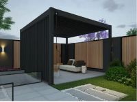 Пергола биоклиматическая Aquaviva Авангард Макс, монтаж к стене (ручное управление ламелями)