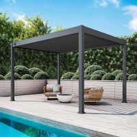 Пергола биоклиматическая Aquaviva Модерн отдельностоящая (ручное управление ламелями)