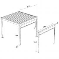 Защитный экран от ветра и солнца (электропривод)