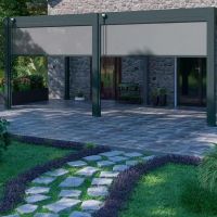 Защитный экран от ветра и солнца (электропривод)