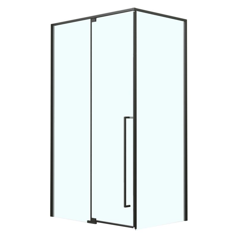 Душевое ограждение Azario MALE 90х90 прозрачное стекло 6мм, профиль черный матовый AZ-J50-90-MB-CL